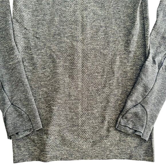 Lululemon Swiftly 2.0 Army Green Black Size 4 Long Sleeve Run Gym - Picture 5 of 7